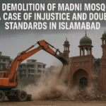 The demolition of Madni Mosque